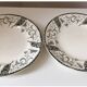 Longwy green ceramic plate, ironstone, 19th century