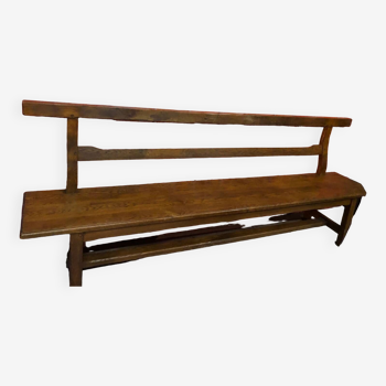 Old very large oak coffee bench
