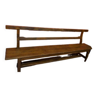 Old very large oak coffee bench