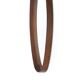 Oval wall mirror in teak, 1960s