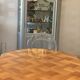 Louis XV buffet in grey patinated solid cherry wood in the Gustavian style.