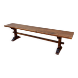 Solid oak bench
