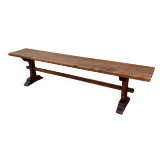 Solid oak bench