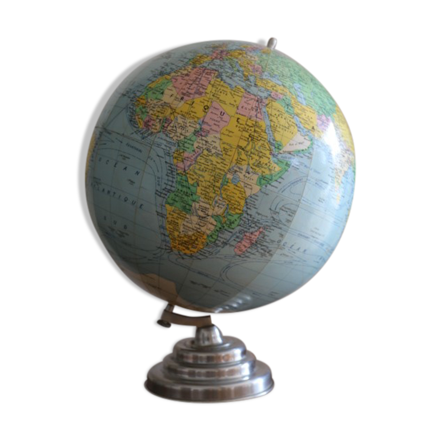 Globe terrestre girard et barrere 1960
