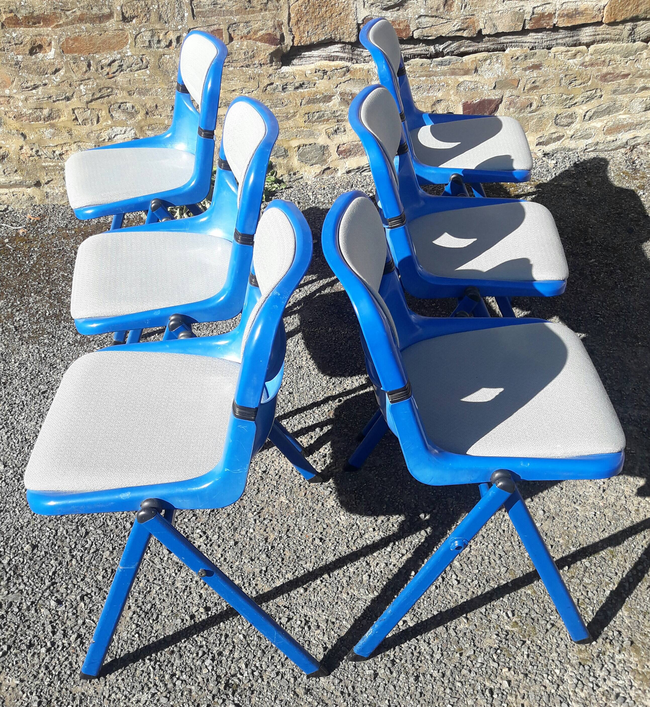 Set de 6 chaises Dorsal de E Ambasz et G Piretti pour Open Ark