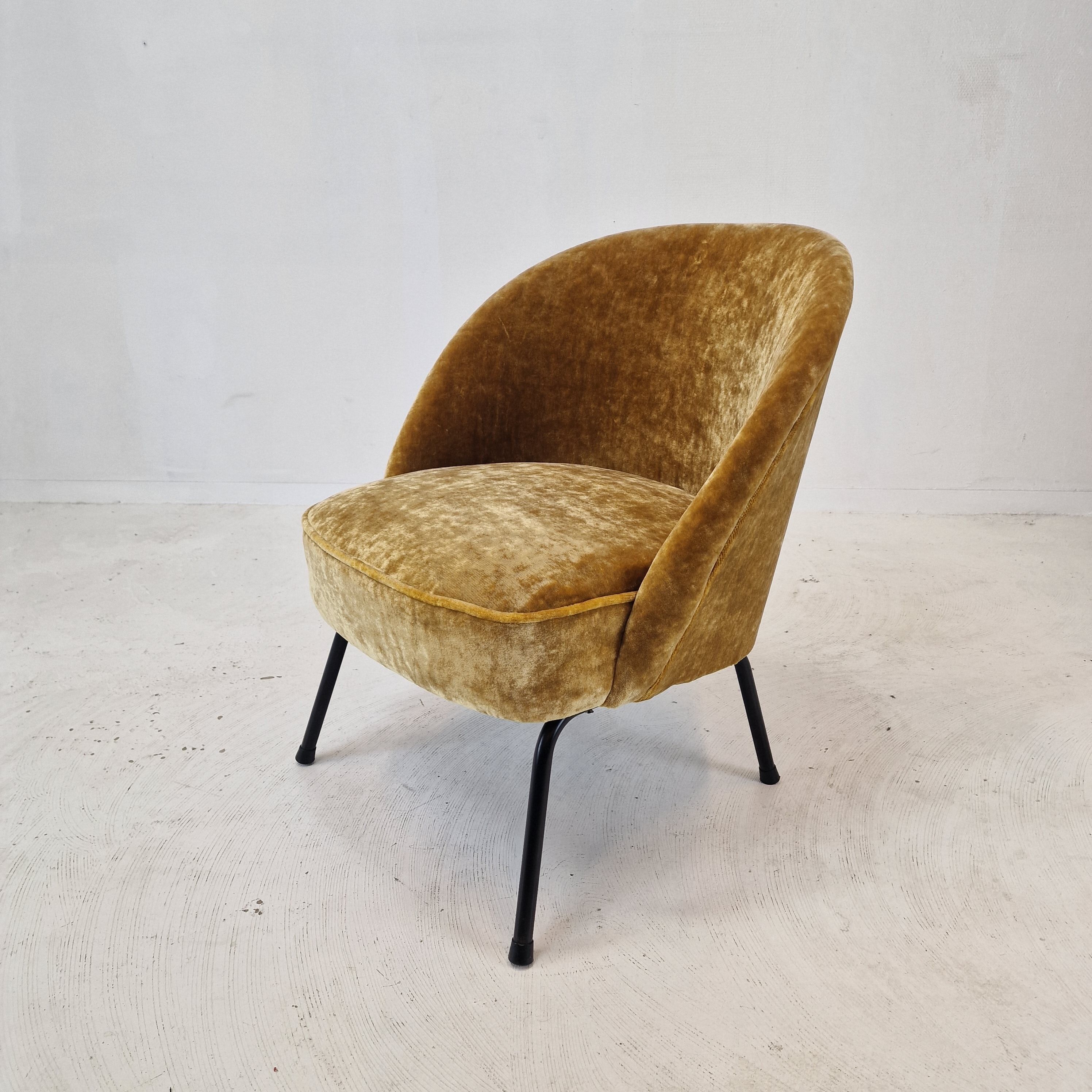 Mid Century Dutch Cocktail or Side Chair, 1970s