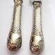 Rococo service cutlery in SILVER Minerve Armand Frenais 1900 Serving knife and fork