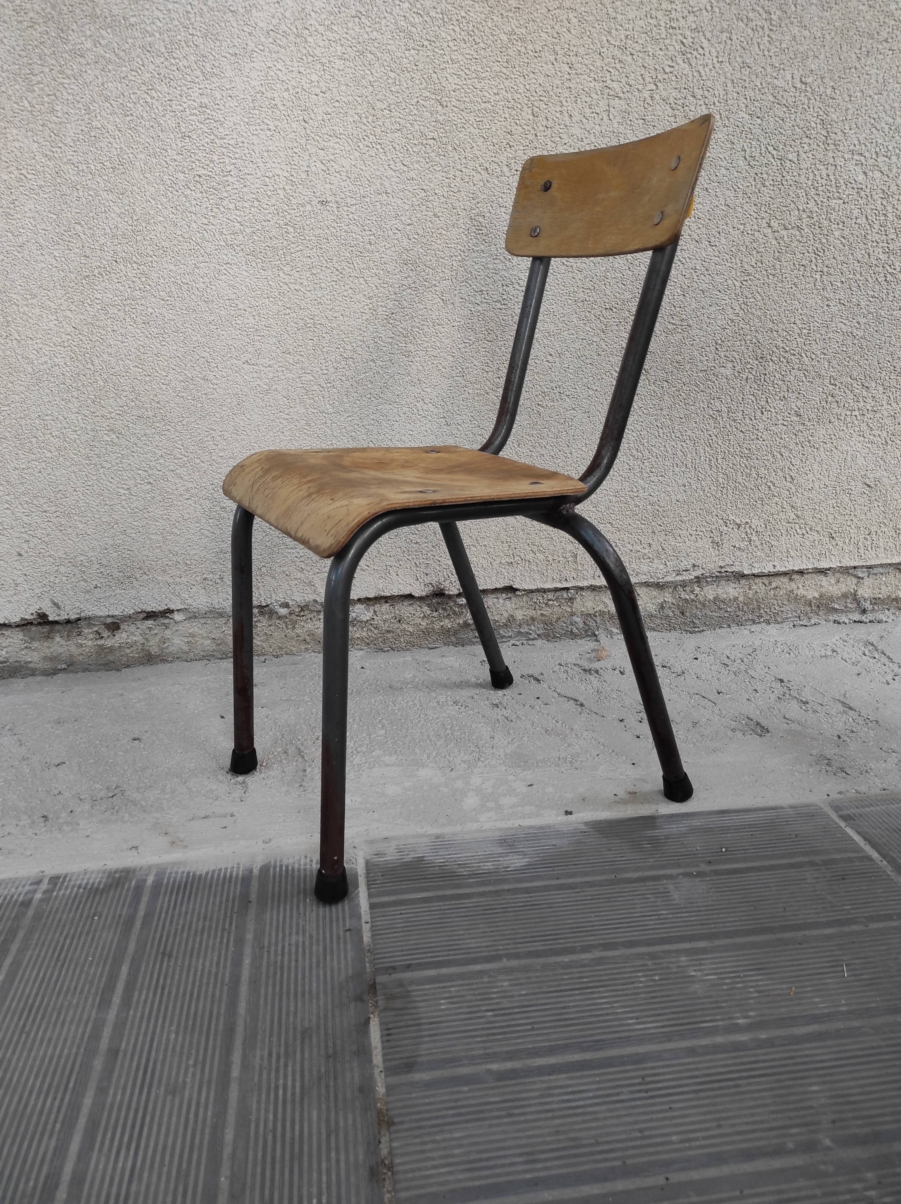 School chair child kindergarten chair 1960