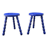 Pair of twisted stools or tables