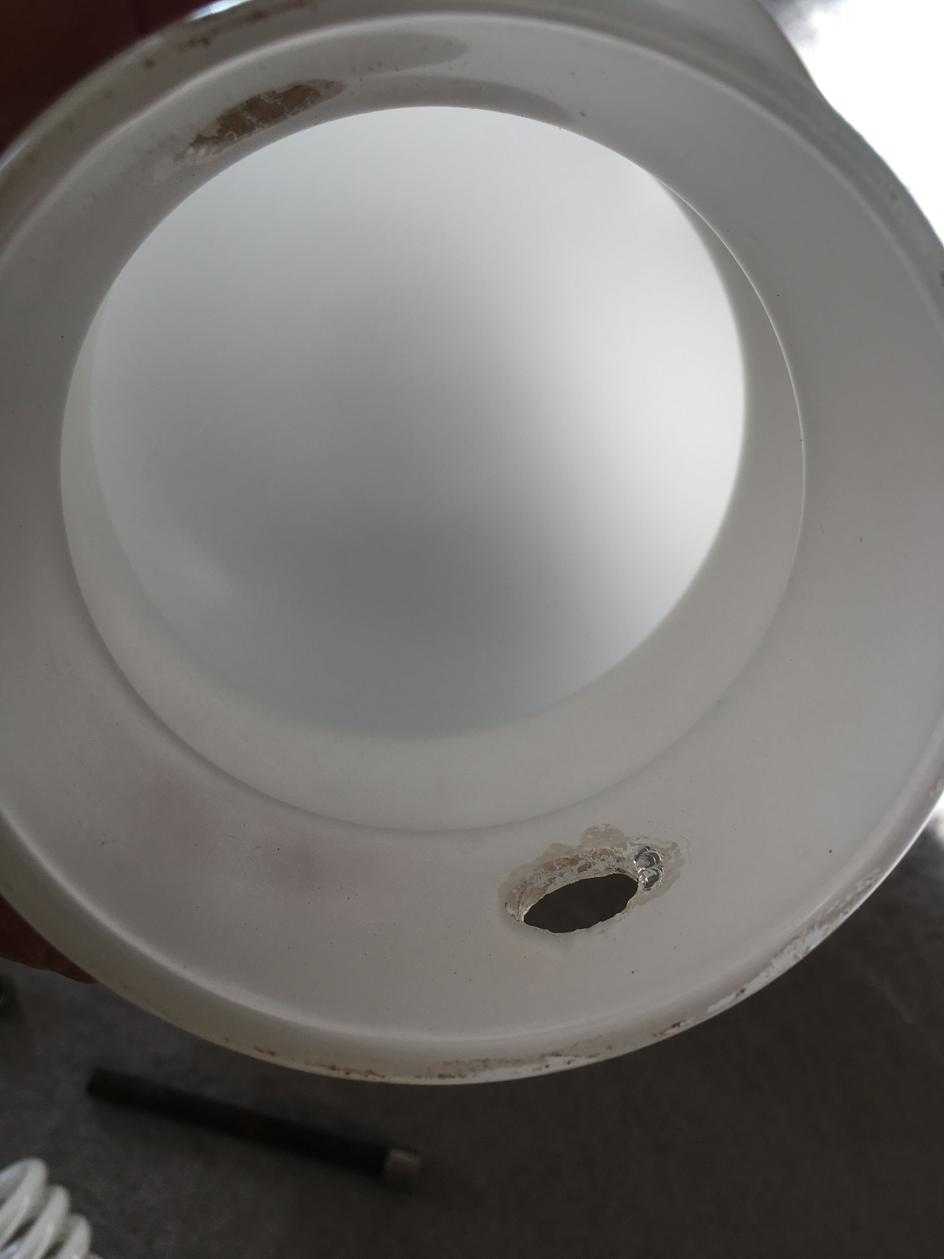 Glass bulb hanging lamp 1980