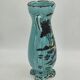 Art Deco turquoise vase with a deer design