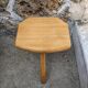 Tabouret tripode porte plante vintage décoration scandinave artisanal slow