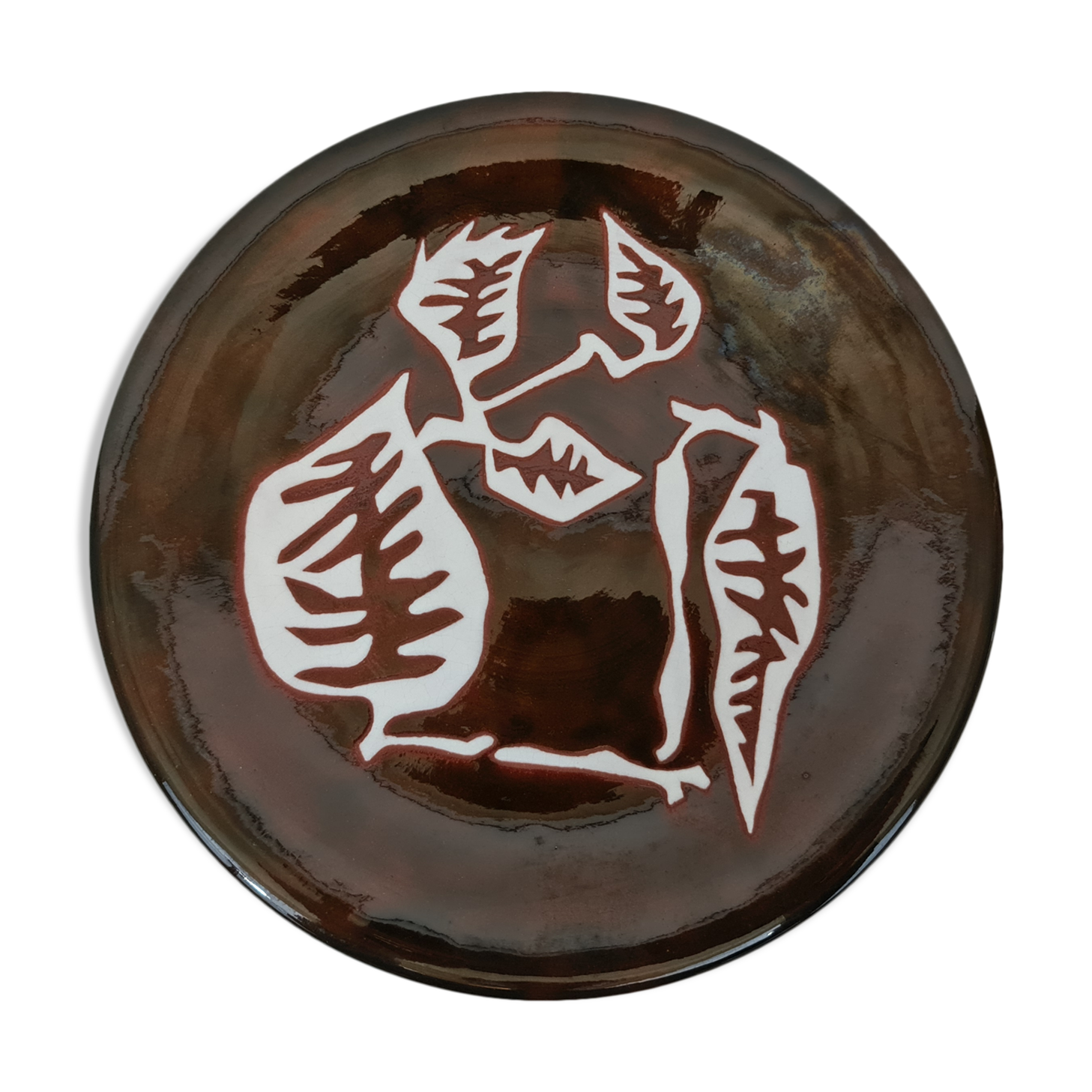 Enamelled ceramic plate by Jean Lurcat for Sant Vicens around 1950