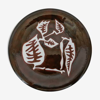 Enamelled ceramic plate by Jean Lurcat for Sant Vicens around 1950