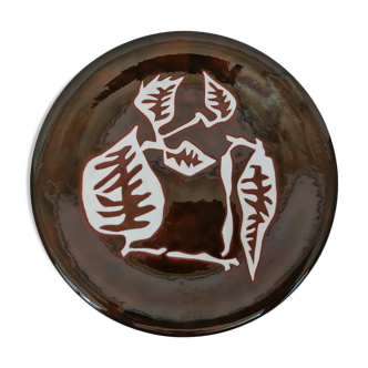 Enamelled ceramic plate by Jean Lurcat for Sant Vicens around 1950
