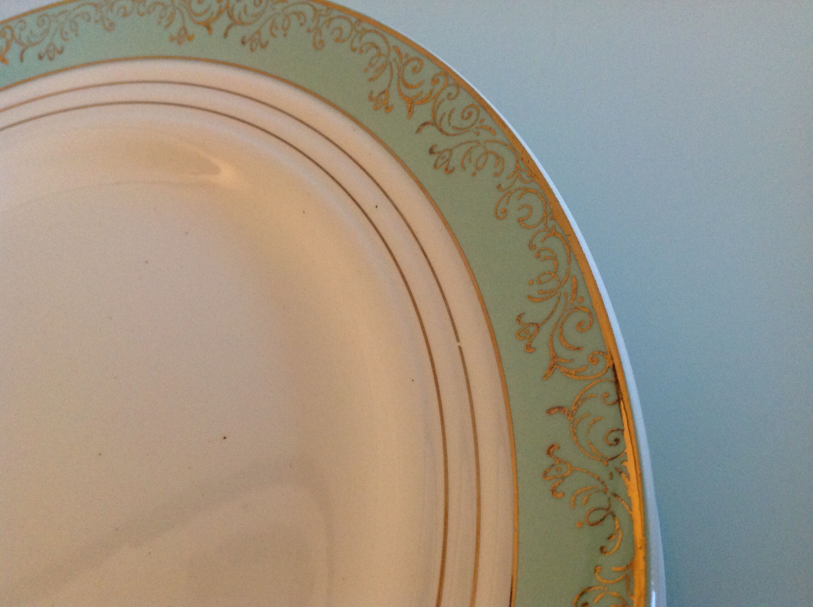Six flat plates decor Sully by Ceranord/ vintage 50/60s