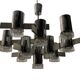 Italian Large Midcentury Chrome Chandelier 15 Lights