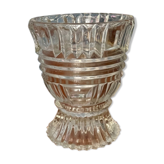 Thick glass vase