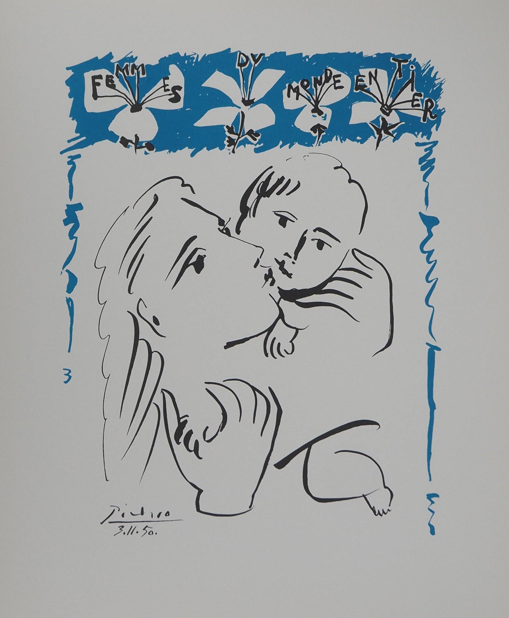 Pablo PICASSO: Maternal Love, signed lithograph