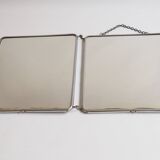 Diptych barber mirror