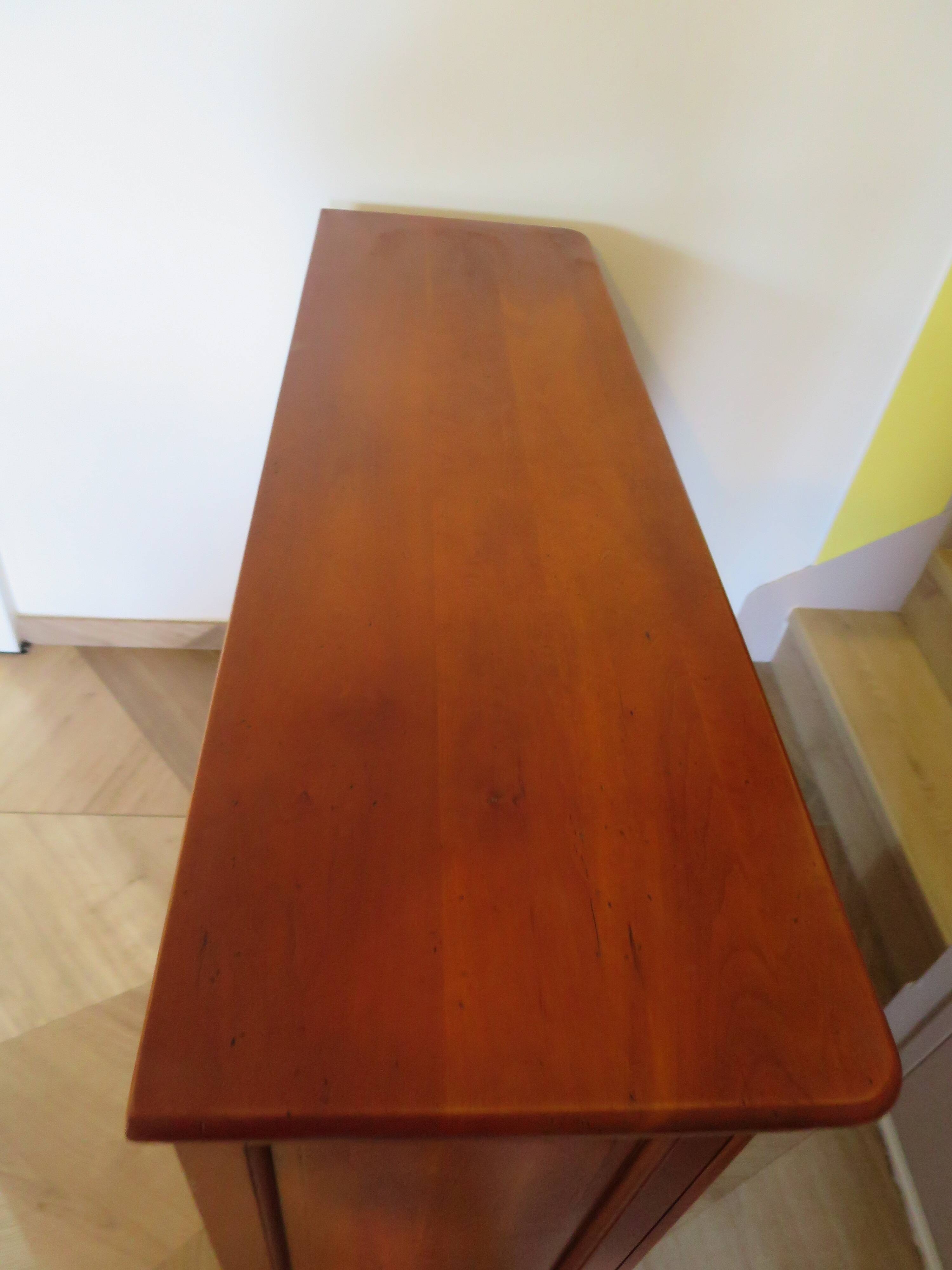 Sideboard - Long entrance cabinet - 1 drawer - 3 doors - solid wood - Louis Philippe