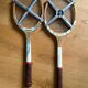 Vintage Pinguin rackets from the 1960s.