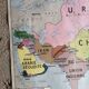 Vintage school map mdi Asia USSR - South America.