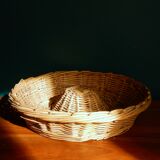 Round bread basket / Wicker bakery basket