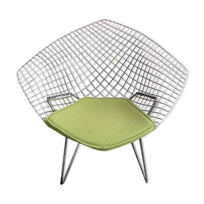 Fauteuil Diamond Harry Bertoïa édition Knoll contemporaine