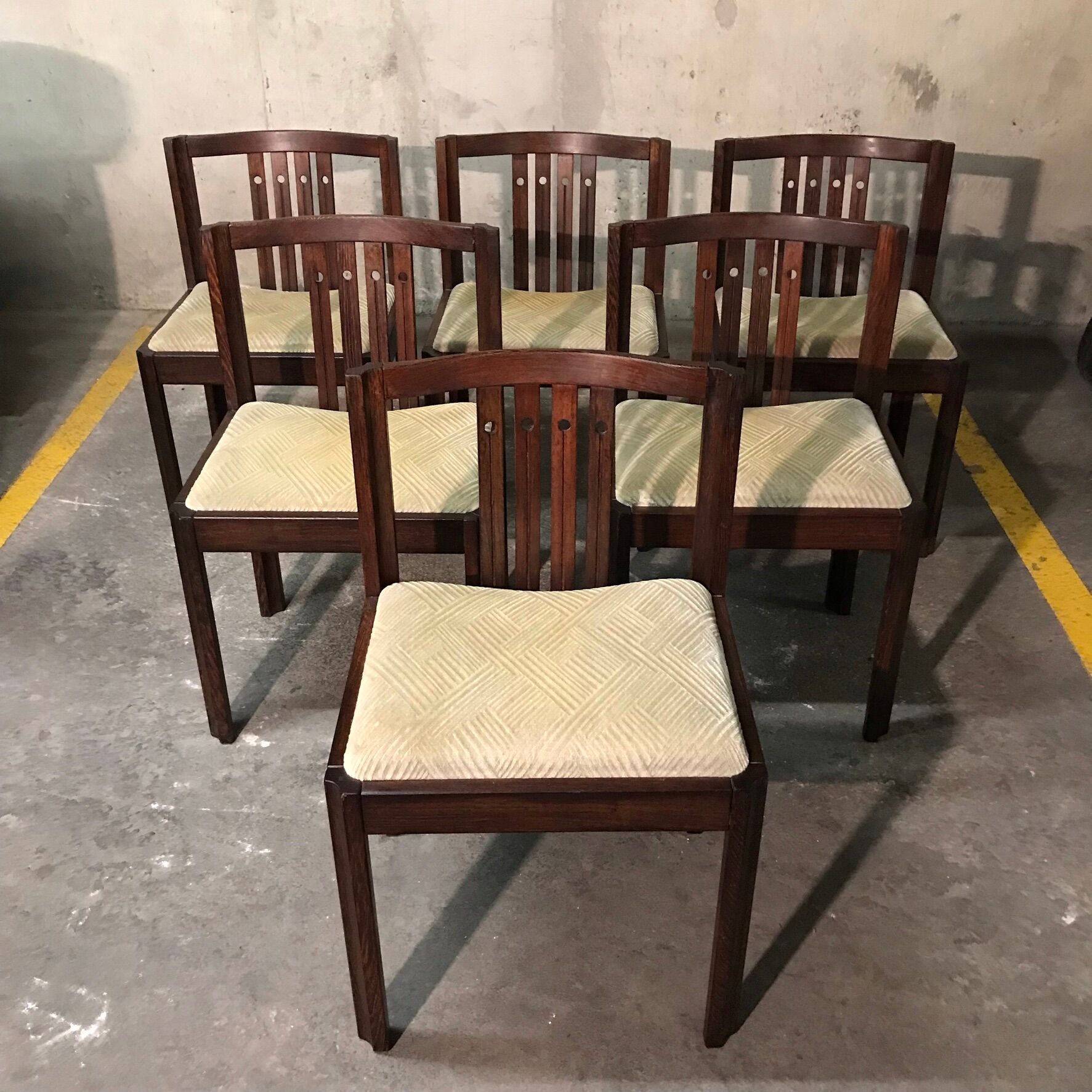Set de 6 chaises en palissandre de Rio, 1940