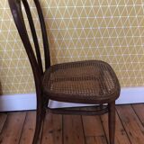 Fluted bistro chair in early 1900