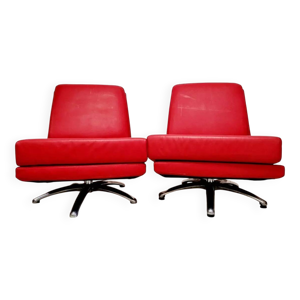 Paire de chaises pivotantes