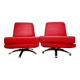 Breeze swivel chair pair in Mid-Century style by Cajus Maelum for Fjords.