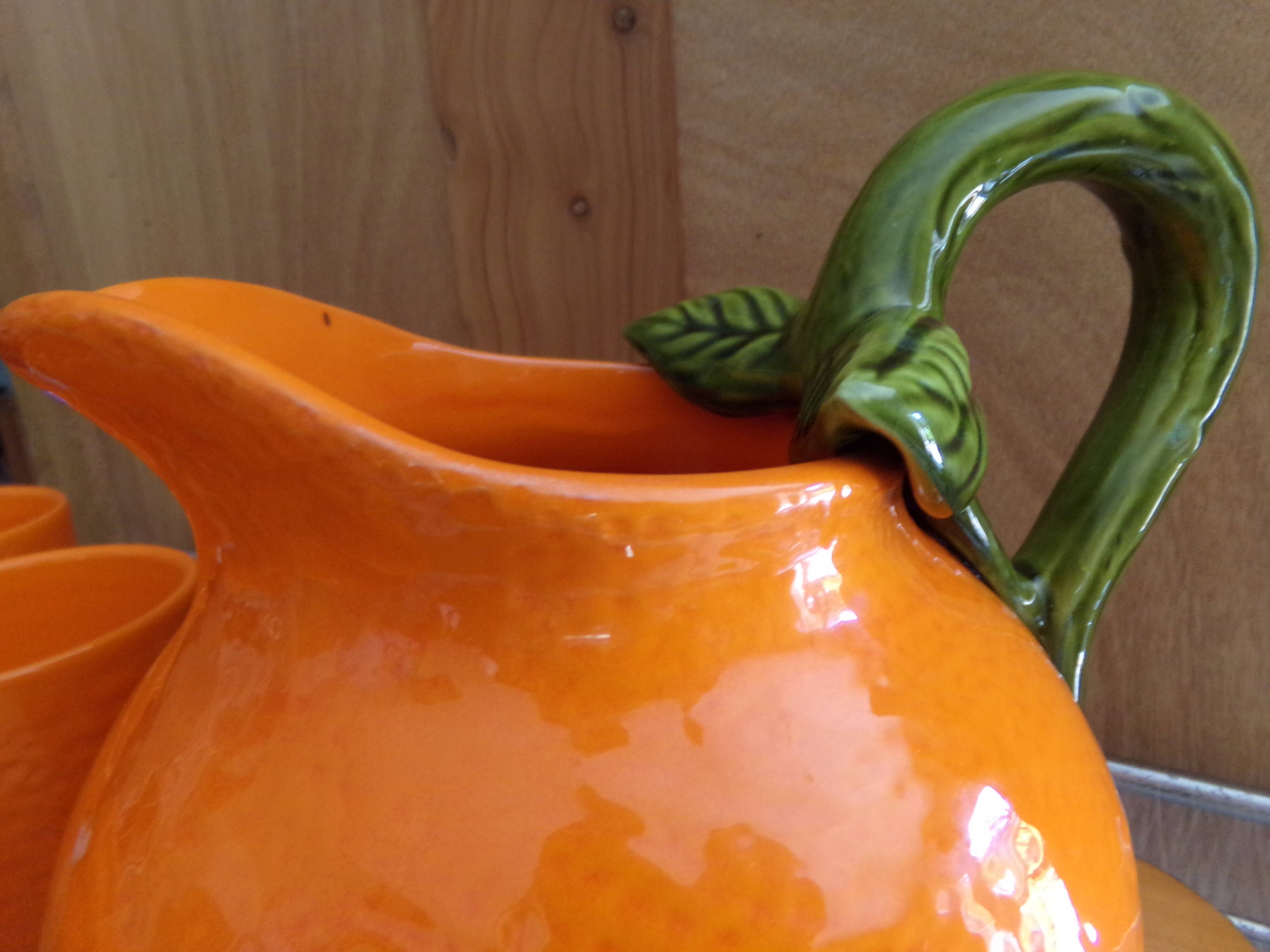 Barbotine orangeade service