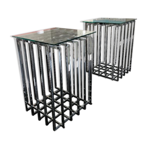 paire de tables d'appoint