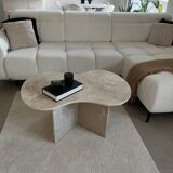 Table basse nuage travertin