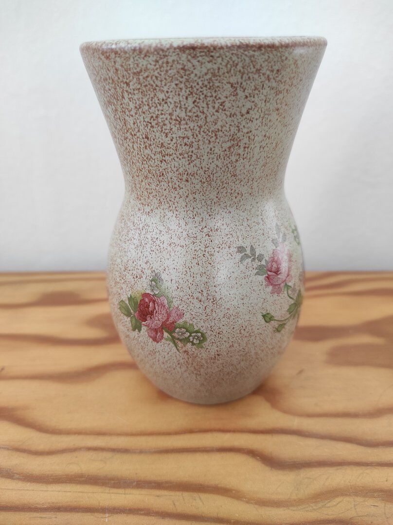 Vase rare fleuri vallauris