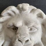 Plaster lion head, early 20th century, Academy of Fine Arts of Saint Gilles, Belgium