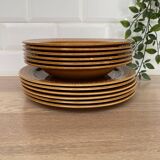 Set of 12 Pagnossin earthenware plates