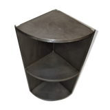 Industrial metal corner shelf