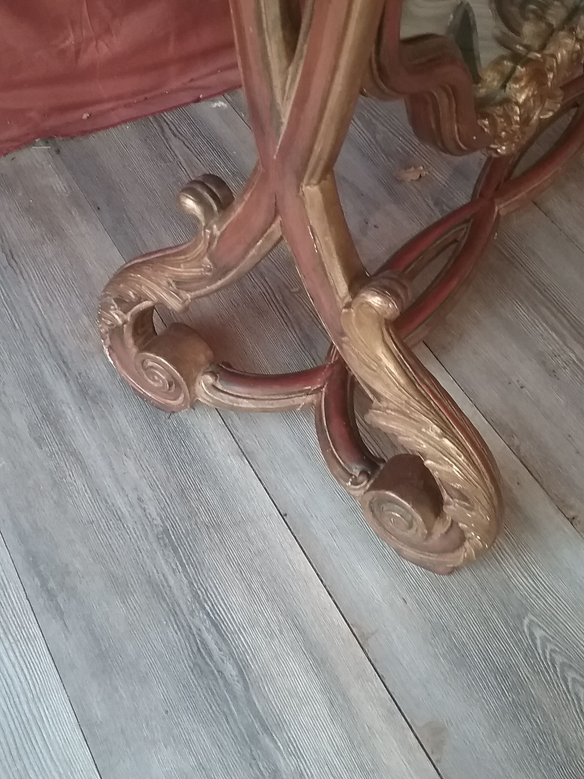 Golden wooden psyche 176x73cm