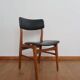 Lot de 6 chaises scandinaves skaï noir