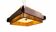 Raffia bast, wood and acrylic pendant lamp by Temde Switzerland, 1960s
