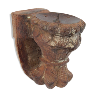 Candlestick recycled wall teak piece architecture India