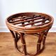 Tabouret/porte-plante en rotin - Vintage
