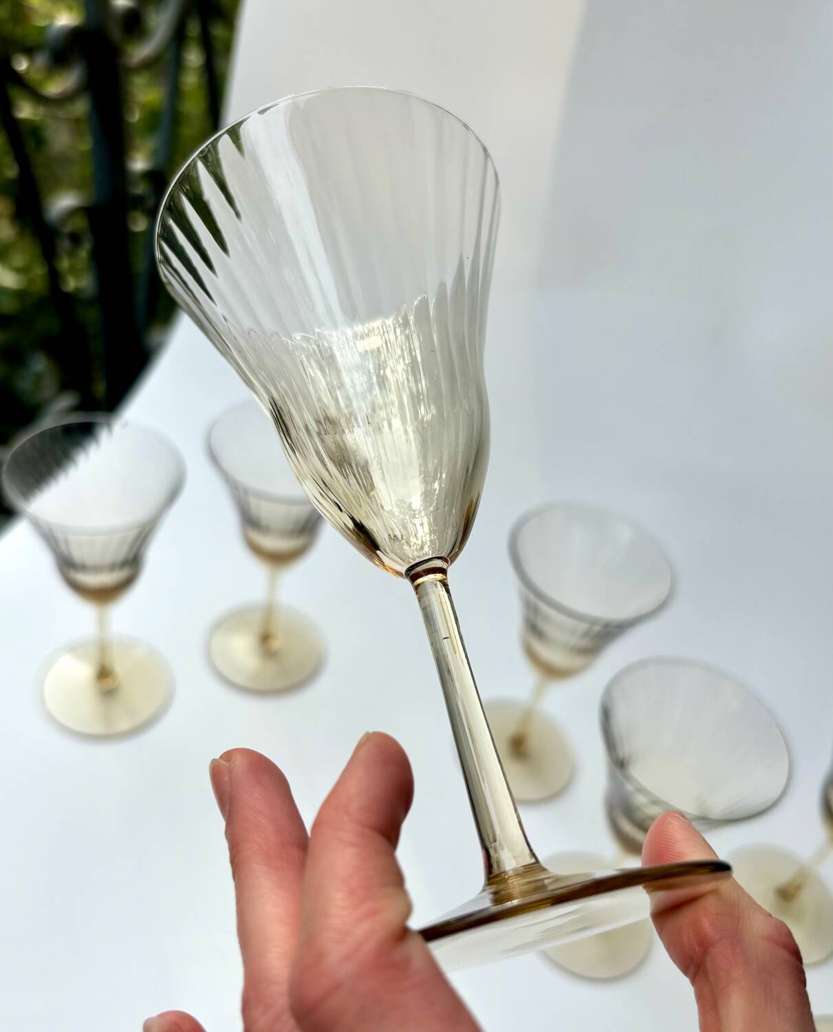Verres style Gallée