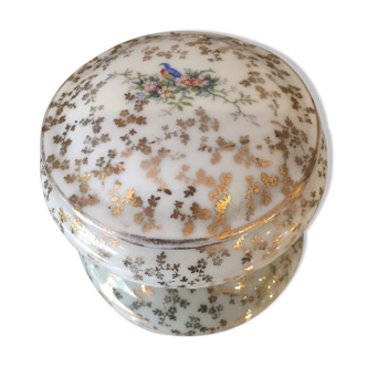 Candy in limoges porcelain bird flowers gilding