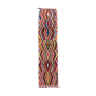 Tapis berbère marocain Boujaad couloir à losanges multicolores 336x80cm