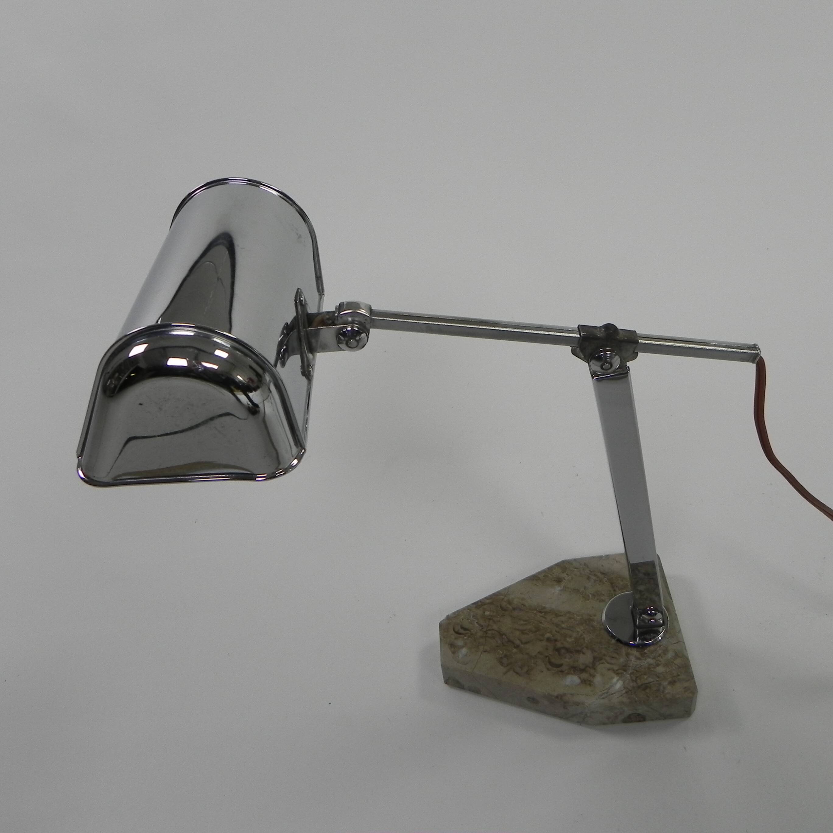 Lampe de bureau française, Fare Lampe Pirouette, années 1930