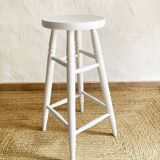 Antique solid wood stool